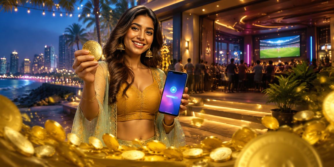 Modern young Indian playing online casino and sports betting